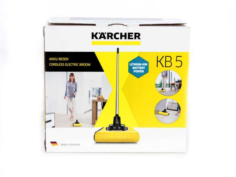 Karcher KB 5 - Scopa elettrica cordless a batteria ricaricabile senza fili - batteria al litio