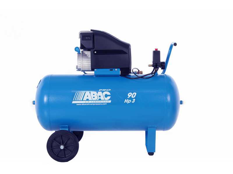 Abac Estoril L30P - Compressore aria elettrico carrellato - motore 3 HP - 90 lt