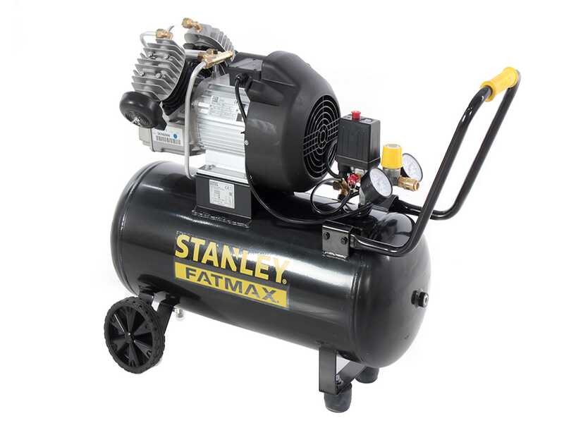 Stanley Fatmax DV2 400/10/50 - Compressore aria elettrico monofase - Motore 3 HP - 50 lt