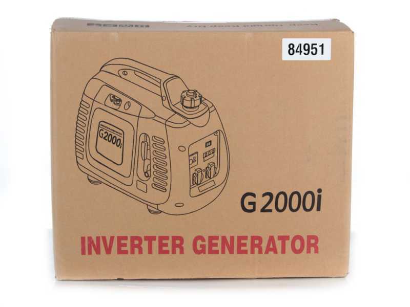 AMA G2000i - Generatore di corrente silenziato portatile a inverter 1.9 kW - Continua 1.7 kW Monofase