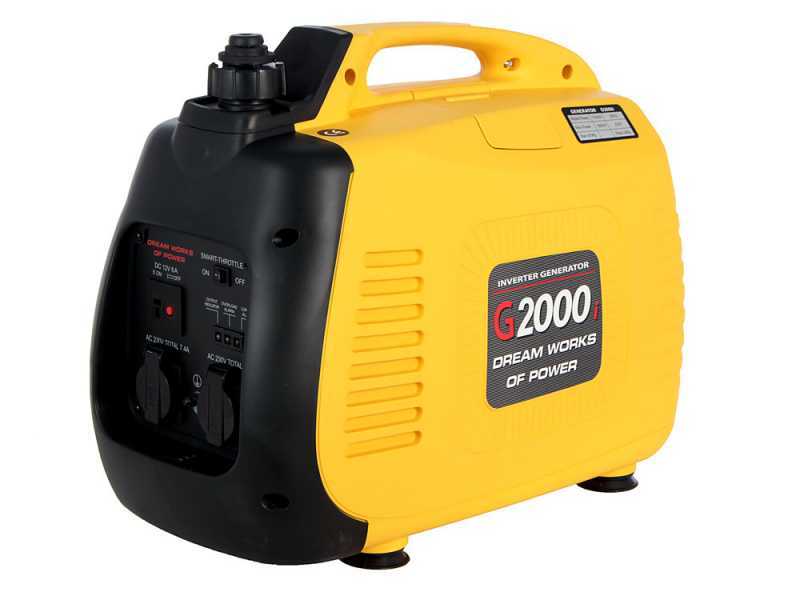 AMA G2000i - Generatore di corrente silenziato portatile a inverter 1.9 kW - Continua 1.7 kW Monofase