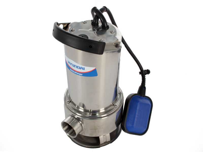 Hyundai Q750B52RM INOX - Pompa sommersa elettrica acque sporche e chiare - 750W