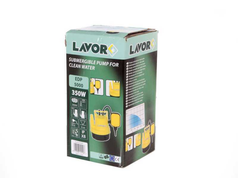 Lavor EDP-5000 - Pompa sommersa elettrica per acque chiare - 350W - 5000 L/h