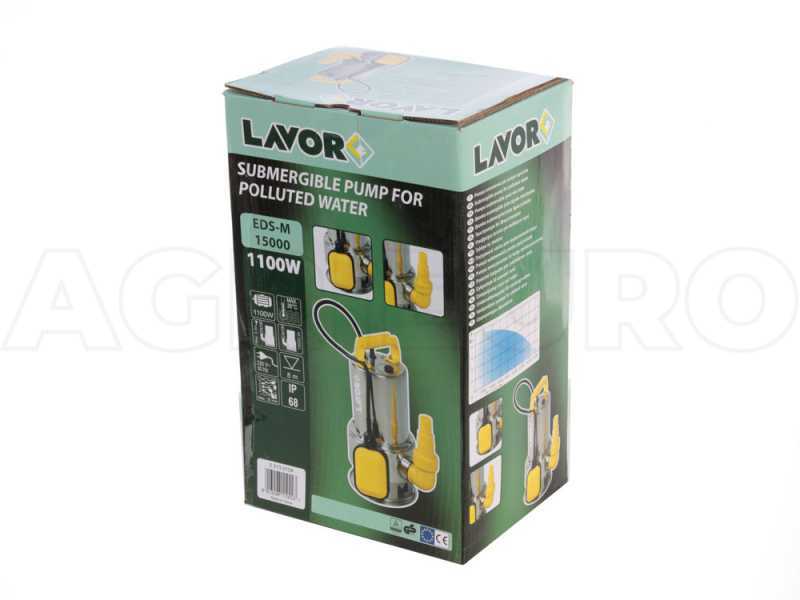 Lavor EDS-M 15000 - Pompa sommersa elettrica per acque scure in metallo - 1100W