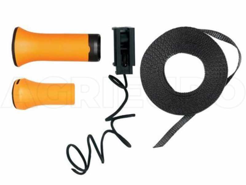 Impugnatura, pomello, fettuccia e rullino interno con cordino per svettatoio Fiskars UPX86