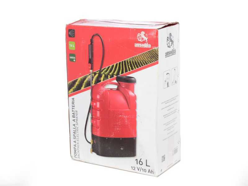 Ausonia - Pompa irroratrice spalleggiata a batteria - 16L - 5 bar
