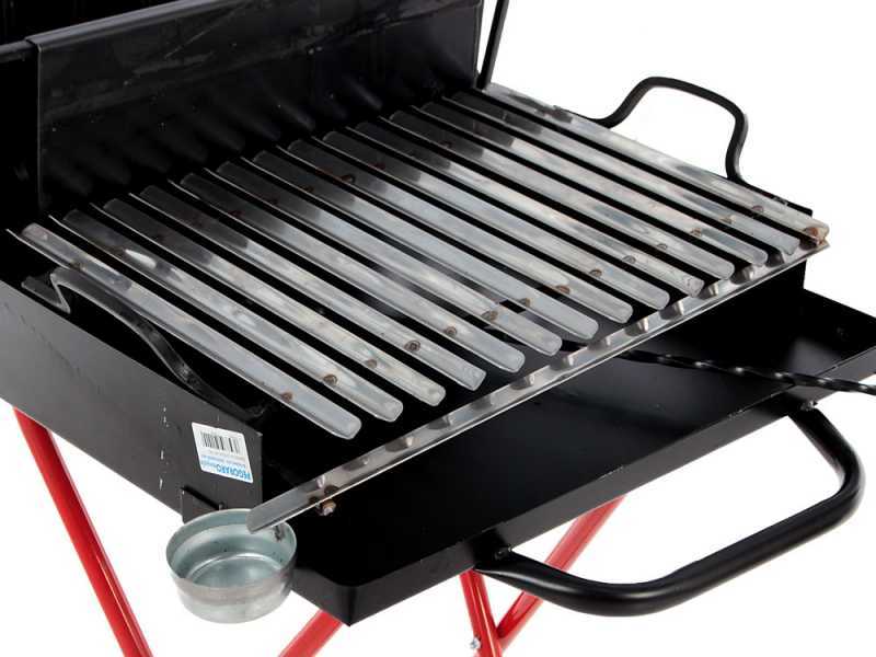 Pegoraro Angelo 142 Small - Barbecue portatile a legna e carbone - Pieghevole