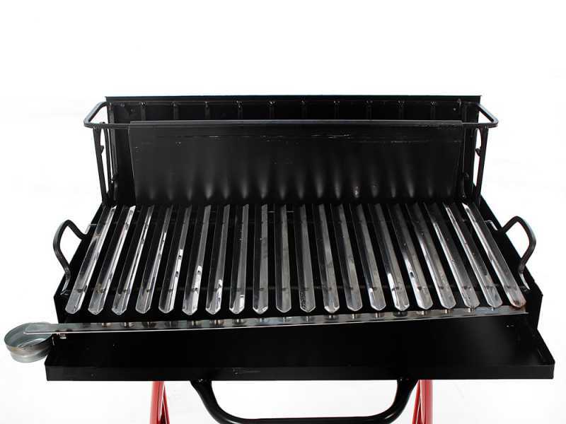 Pegoraro Angelo 214 Medium - Barbecue portatile a legna e carbone - Pieghevole