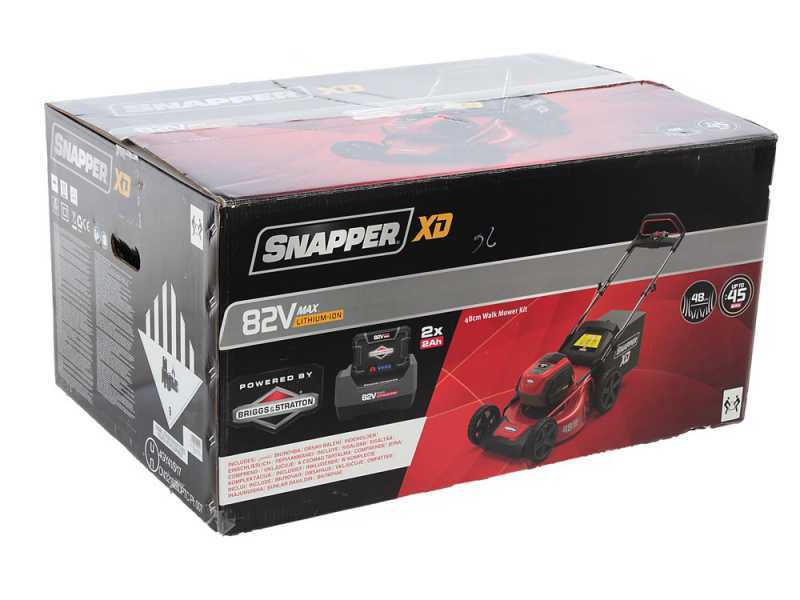 Snapper ESXD19PWM82K - Tagliaerba a batteria - 2x82V/2Ah - Taglio 46cm
