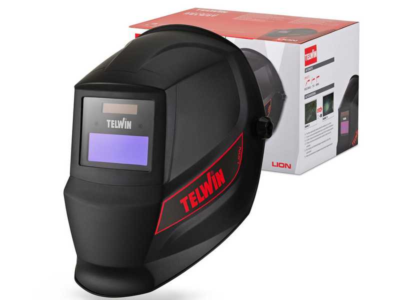 Telwin Force 165 - Saldatrice Inverter (MMA) + Maschera, corrente continua (DC)