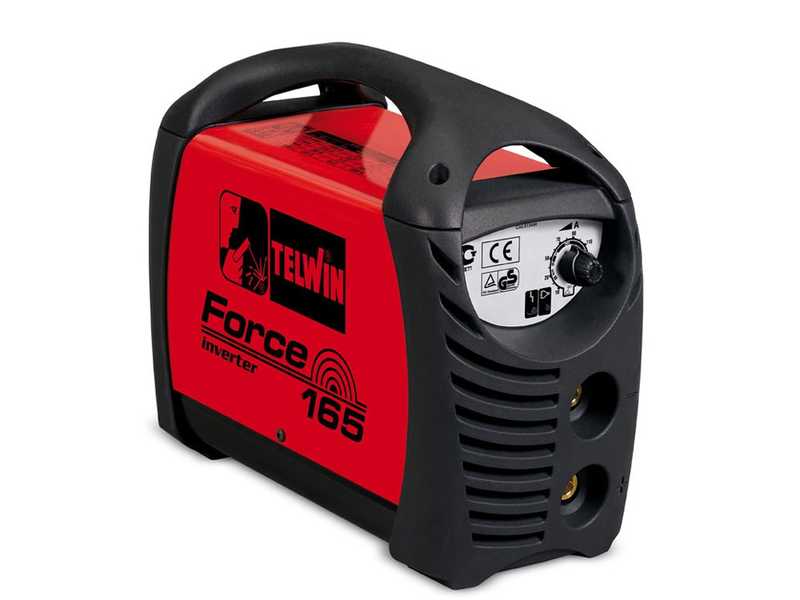 Telwin Force 165 - Saldatrice Inverter (MMA) + Maschera, corrente continua (DC)