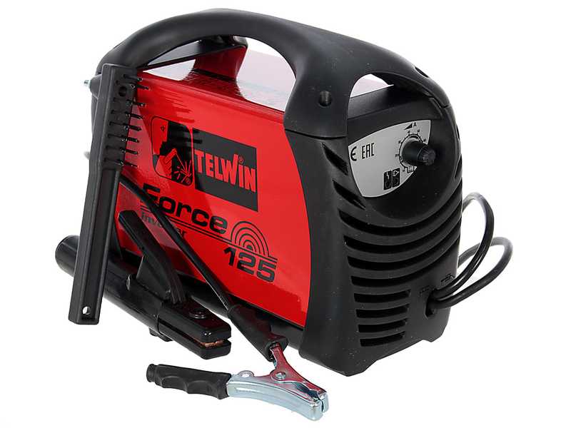Telwin Force 125 - Saldatrice Inverter (MMA) + Valigetta, corrente continua (DC)