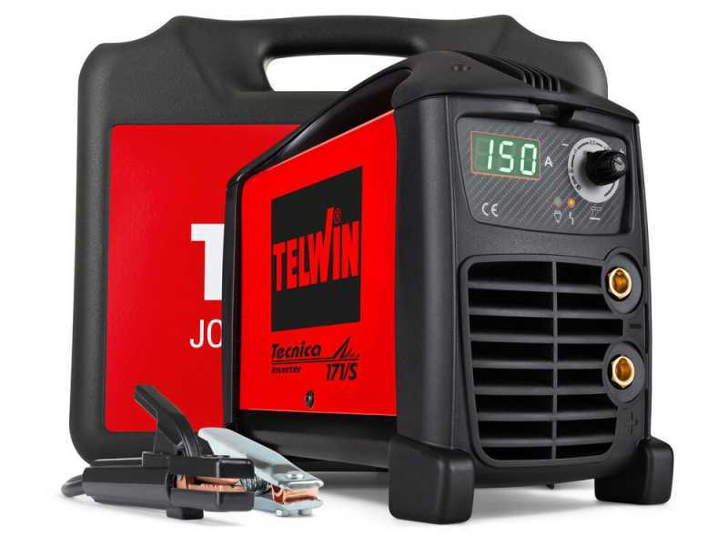 Saldatrice inverter a elettrodo e TIG a corrente continua Telwin Tecnica 171/S, 150 A - Kit