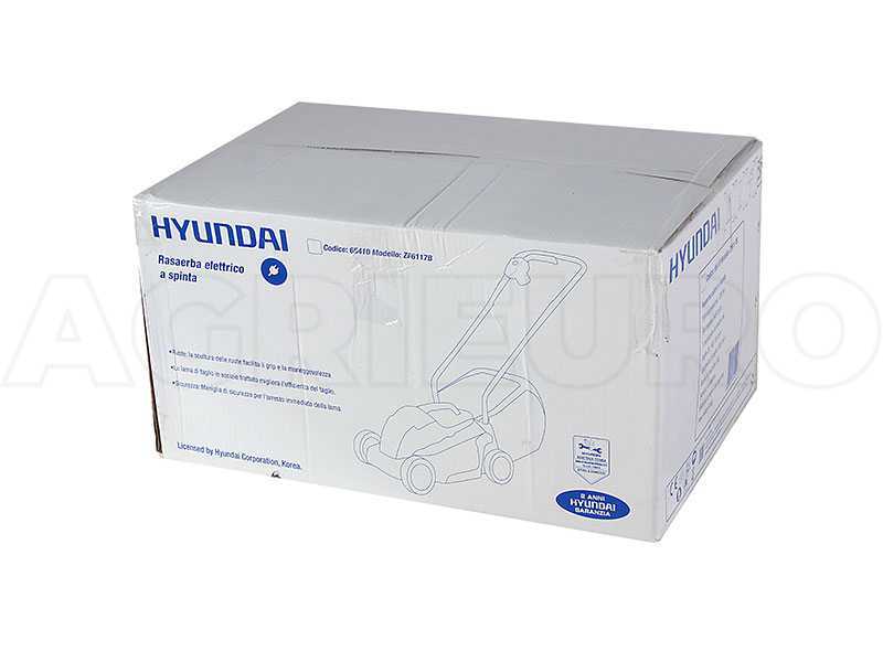 Hyundai ZF6117 - Tagliaerba elettrico - 1200 W - Taglio 32 cm
