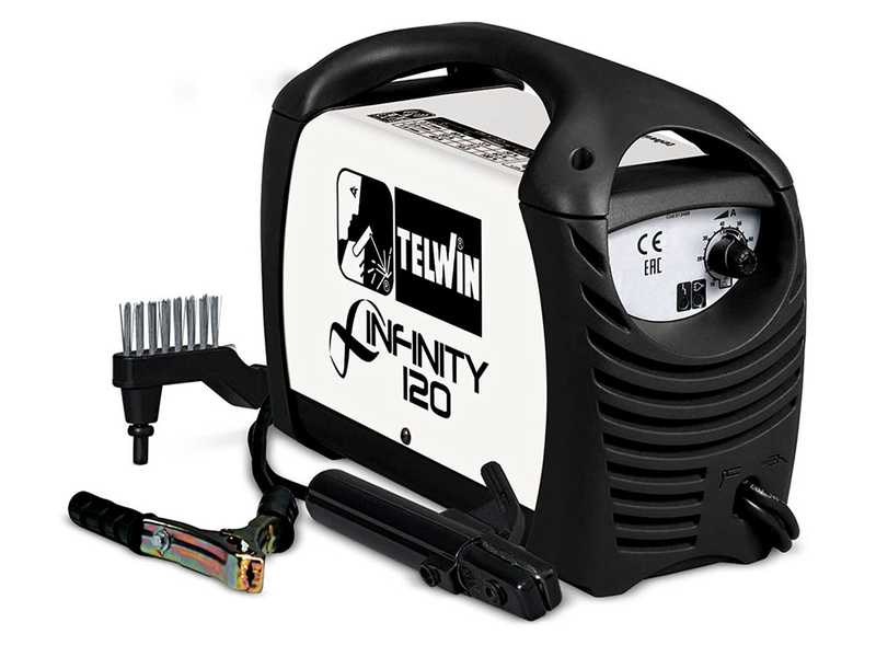 Telwin Infinity 120 - Saldatrice Inverter (MMA) + Kit, corrente continua (DC)