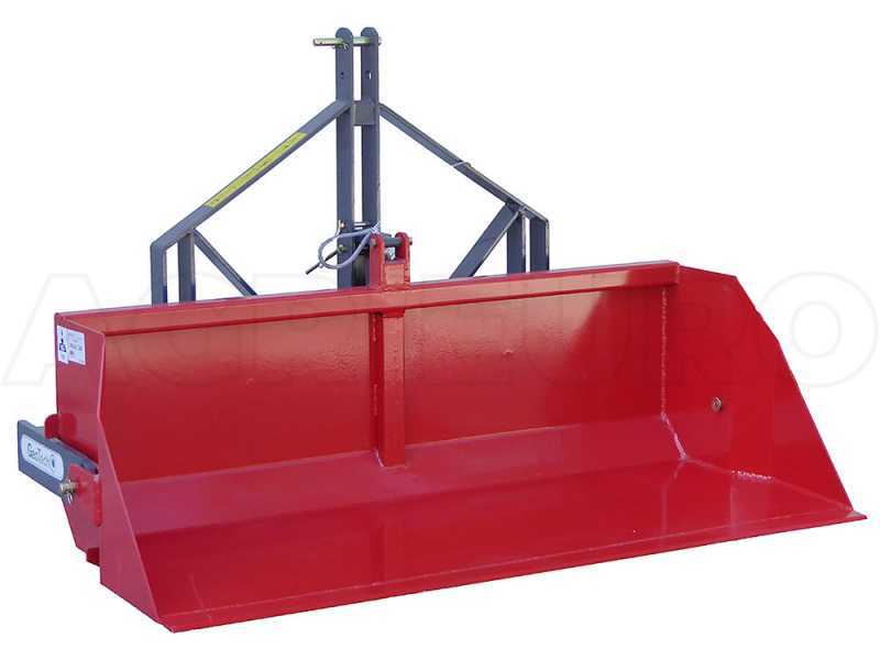 GeoTech 180 cm - Paletta posteriore per trattore - Serie pesante - Portata 700 Kg