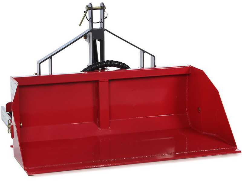 GeoTech 120 cm - Paletta posteriore idraulica per trattore - Serie media - Portata 300Kg