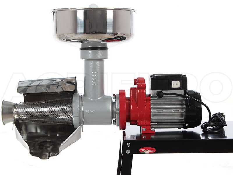 Reber 9011 NX - Passapomodoro N.5 con banco INOX - Motore induzione da 400W