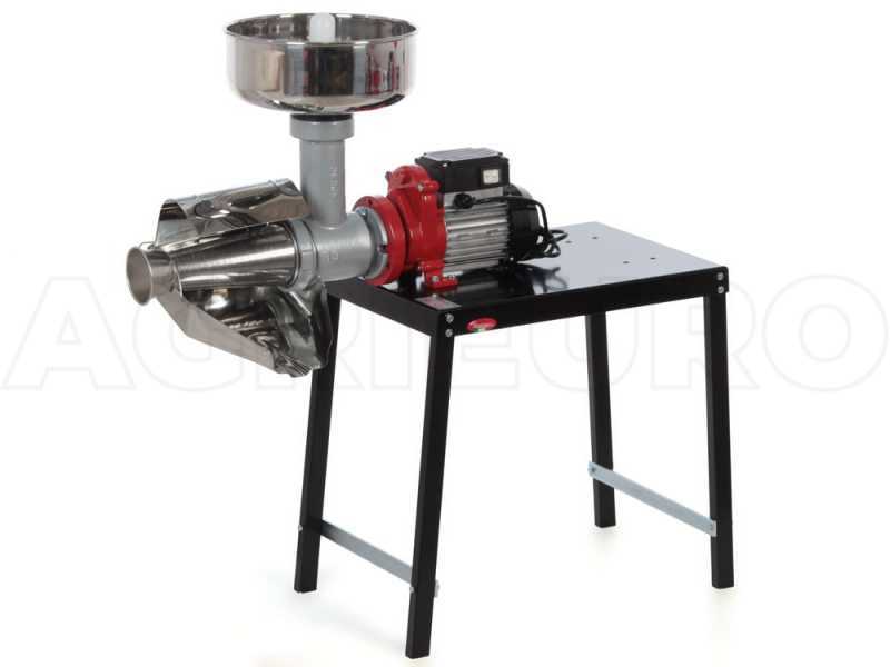 Reber 9011 NX - Passapomodoro N.5 con banco INOX - Motore induzione da 400W