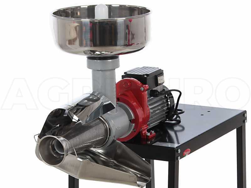 Reber 9011 NX - Passapomodoro N.5 con banco INOX - Motore induzione da 400W