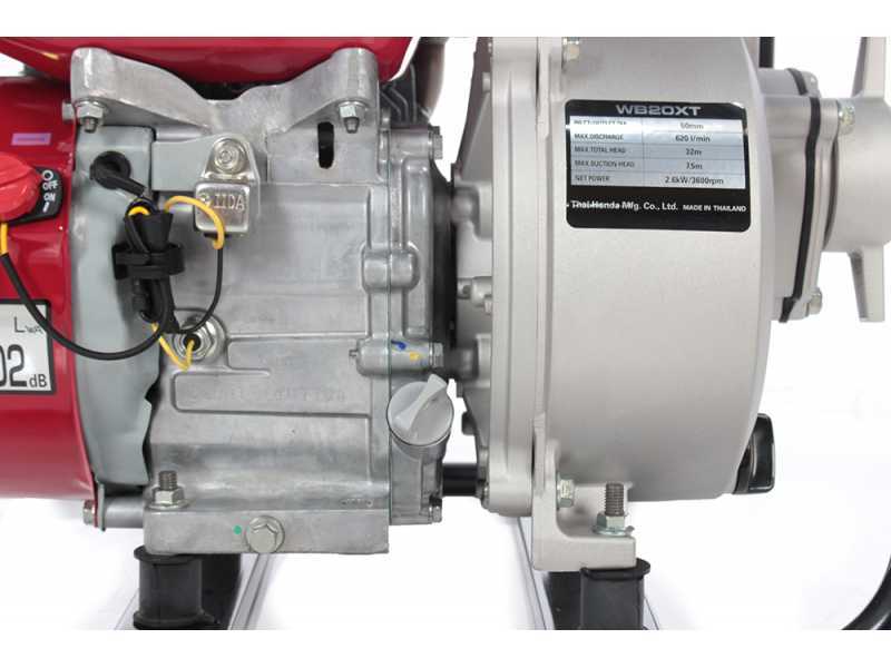 Honda WB20 - Motopompa a scoppio autoadescante - Raccordi da 50 mm