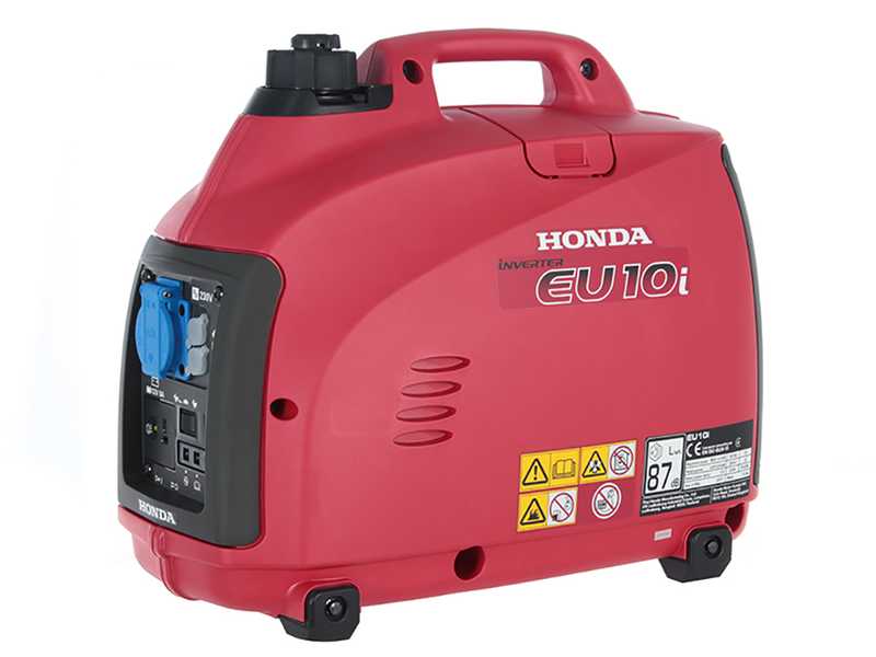 Honda EU10i - Generatore di corrente silenziato portatile a inverter 1 kW - Continua 0.9 kW Monofase