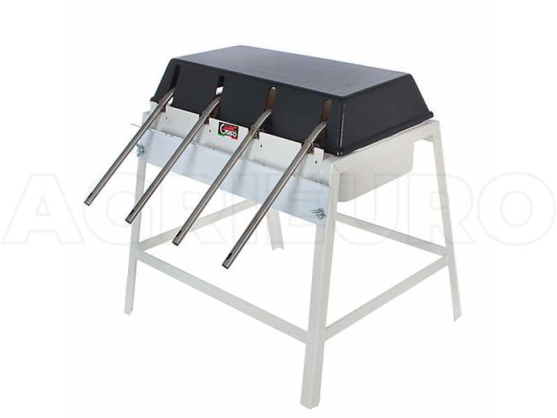 Grifo 4 attacchi - Riempitrice manuale con beccucci inox e serbatoio in plastica