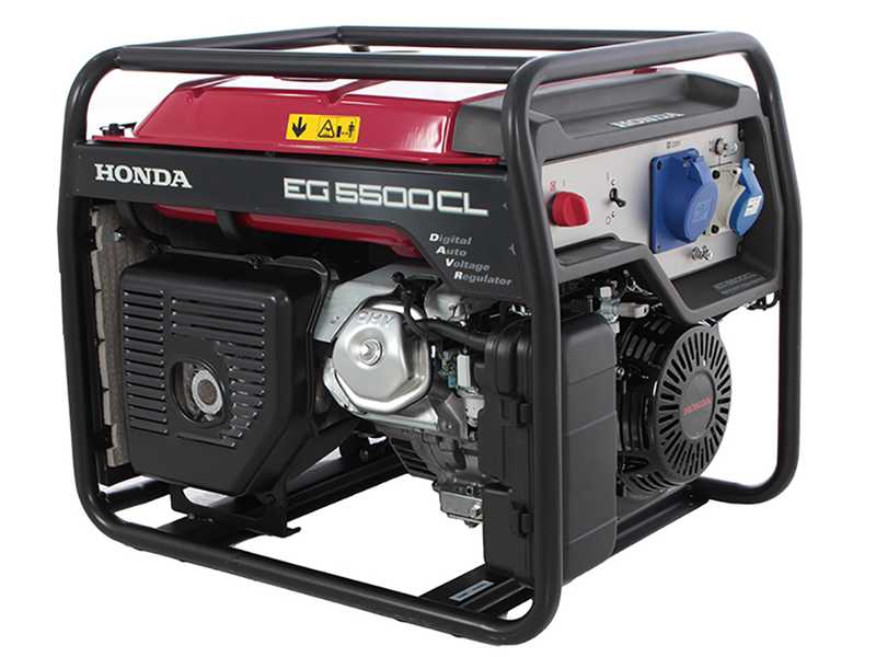 Honda EG 5500 CL - Generatore di corrente con AVR 5.5 kW - Continua 5 kW Monofase