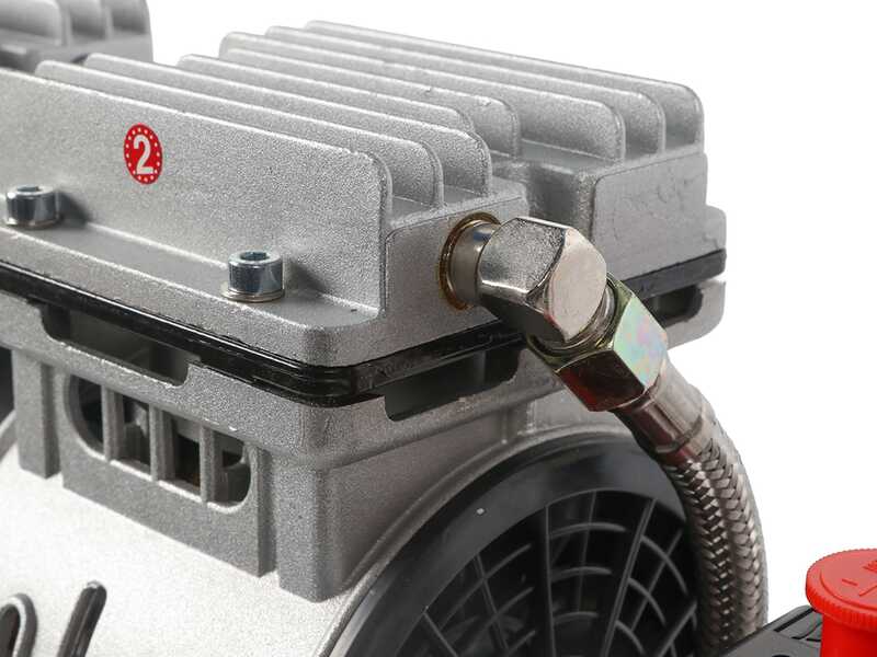 GeoTech S-AC 24.8.10 - Compressore aria elettrico silenziato 24 lt oilless - Motore 1 hp
