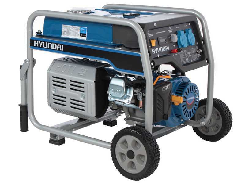 Hyundai Dynamic HY4500E - Generatore di corrente carrellato con AVR 4 kW - Continua 3.8 kW Monofase