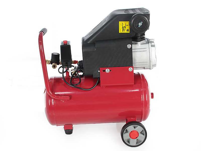 GeoTech AC 24.8.20 - Compressore aria elettrico da 24 lt aria compressa - motore 2 HP