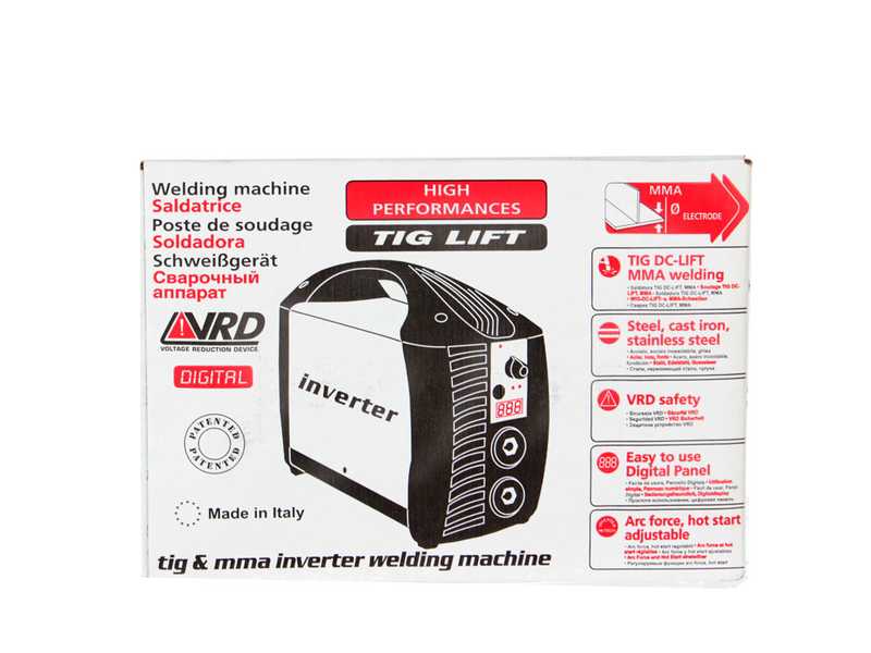 Telwin Tecnica TIG 190 DC - Saldatrice Inverter (TIG LIFT, MMA) + Kit, corrente continua (DC)