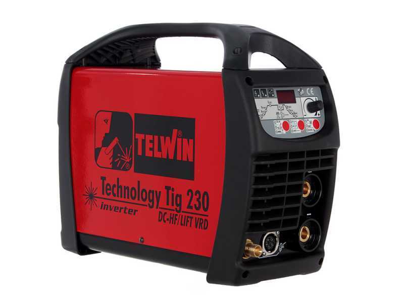 Saldatrice inverter TIG e MMA Telwin Technology TIG 230 DC HF/LIFT VRD - accessori TIG