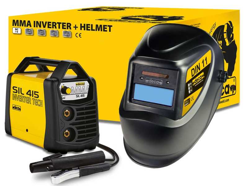 Deca SIL 415 - Saldatrice Inverter (MMA/TIG) + Maschera, corrente continua (DC)