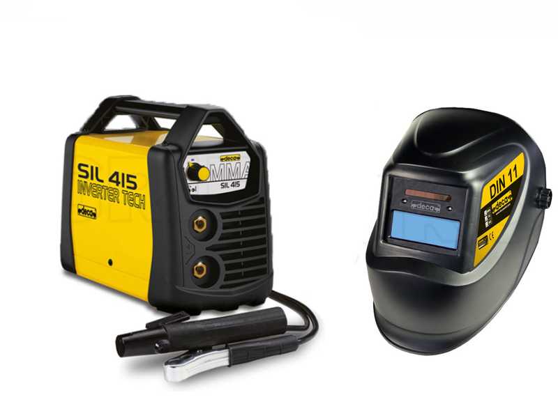 Deca SIL 415 - Saldatrice Inverter (MMA/TIG) + Maschera, corrente continua (DC)