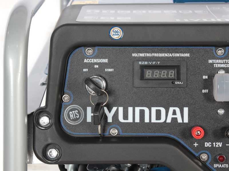 Hyundai Dynamic HY5500E - Generatore di corrente carrellato con AVR 5.8 kW - Continua 5.5 kW Monofase + ATS