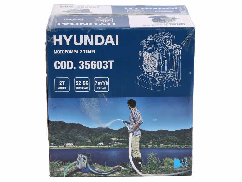 Hyundai WP-5203 - Motopompa a scoppio autoadescante - Raccordi 25 mm