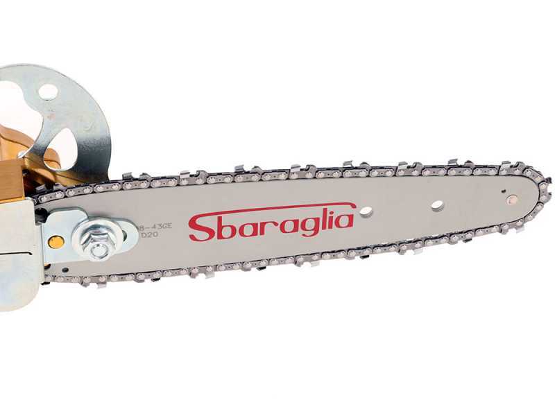 Sbaraglia Turbo - Potatore pneumatico a catena - Lama carving da 22cm