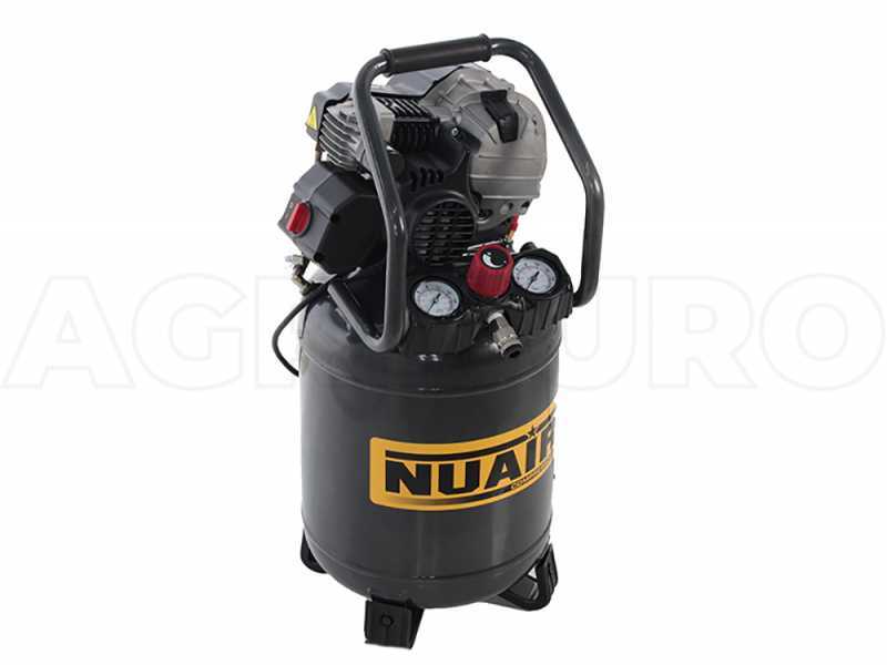Nuair FU 227/10/24V - Compressore aria elettrico portatile monofase - Motore 2 HP - 24 lt