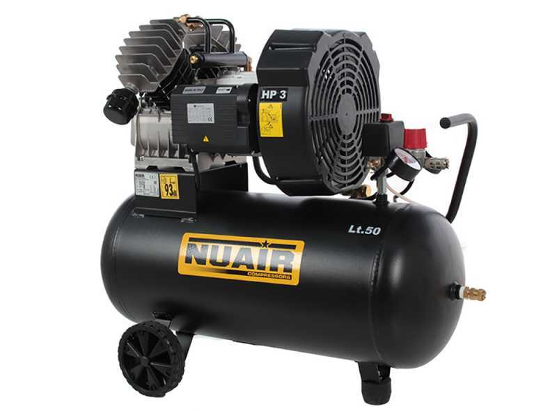 Nuair GVM/50 - Compressore aria elettrico monofase - Motore 3 HP - 50 lt