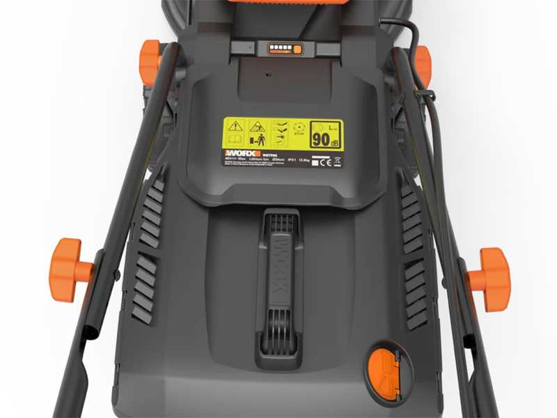 Worx WG779E - Tagliaerba a batteria - 2x20V/2,5Ah - Taglio 34 cm