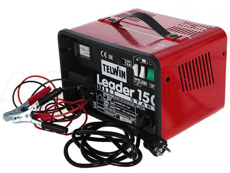 Telwin Leader 150 - Caricabatterie auto e avviatore - batterie WET/START-STOP a tensione 12V