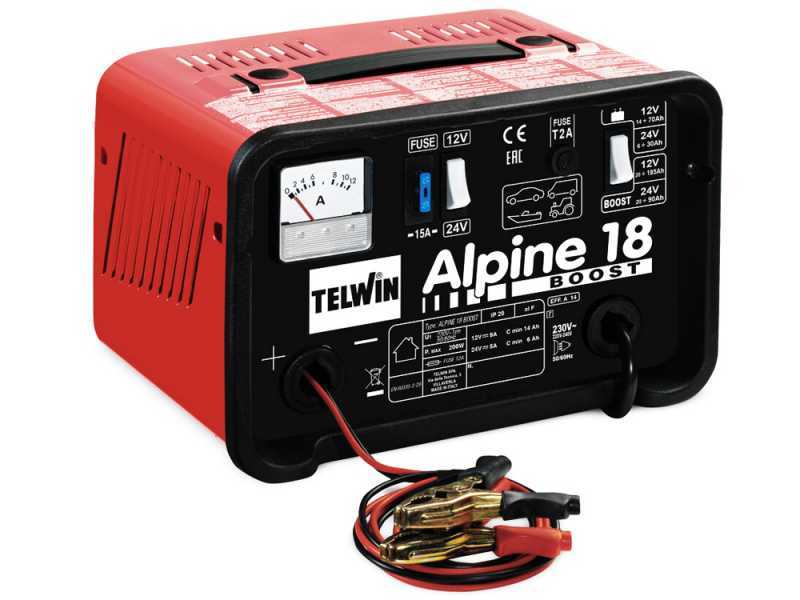 Telwin Alpine 18 Boost - Caricabatterie - batterie WET tensione 12/24V - monofase