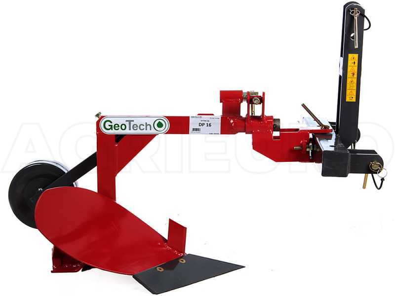 GeoTech DP16 - Aratro monovomere ad Ala corta - Per trattori con attacco a tre punti