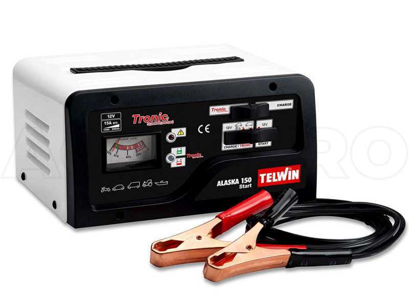 Telwin Alaska 150 Start - Caricabatterie, avviatore e mantenitore - batterie al Piombo 12V