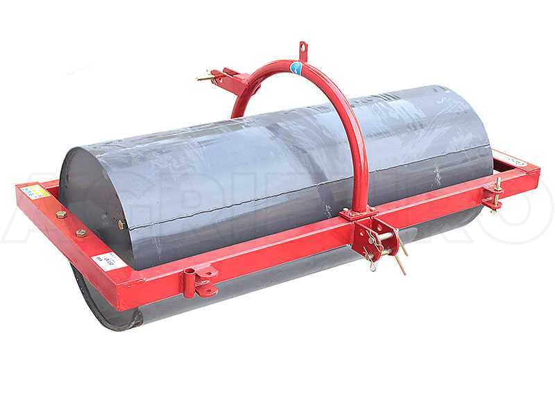 GeoTech LR150 - Rullo agricolo trainato a trattore compattatore, timone di traino + attacco a 3 punti