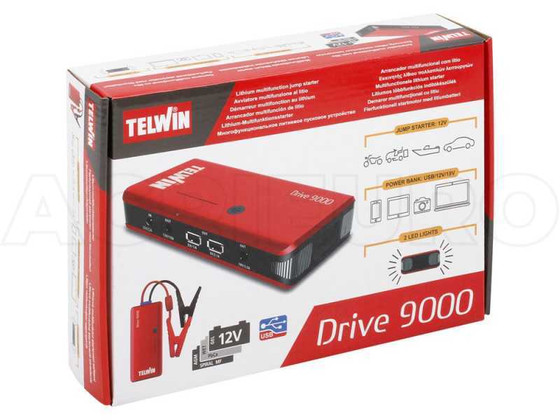Telwin Drive 9000 - Avviatore portatile multifunzione  - power bank