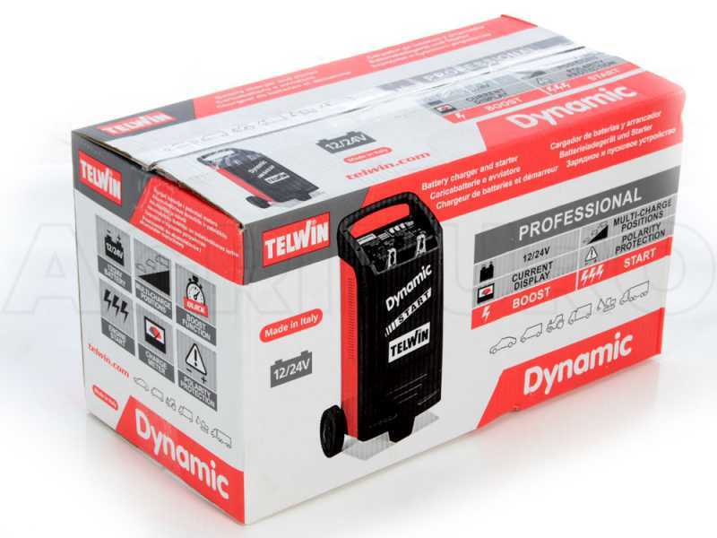 Telwin Dynamic 420 Start - Caricabatterie auto e avviatore - batterie WET/START-STOP 12/24V