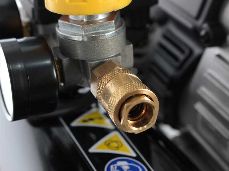 Stanley Vento Rollcage OL244/6 PCM - Compressore aria elettrico monofase silenziato, oil-less - Motore 1.5 HP - 6 lt