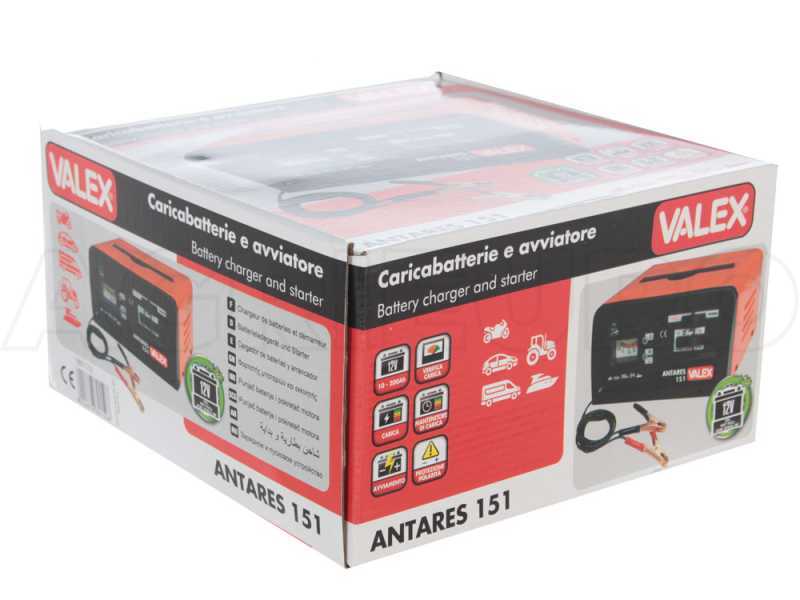 Valex ANTARES 151 - Caricabatterie e mantenitore - avviatore 12V - batterie al piombo 12V